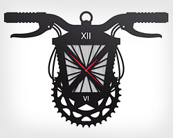 Настенные дизайнерские часы Bicyclamp Gear