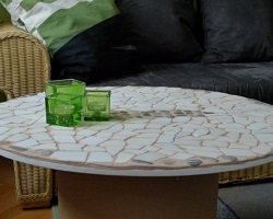 Handmade столик из катушки для кабеля