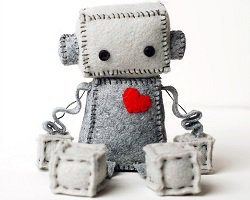 Малютки-роботы из фетра by Susie Lee