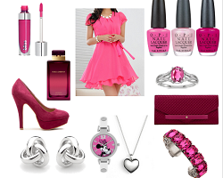 Модный сет для Дня святого Валентина -  этюд в розовых тонах