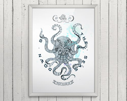 Постер Octopus A3