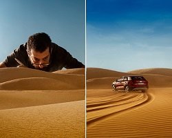 Новая реклама Audi – моделька машины и гений фотографии