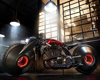 Футуристический байк на базе Harley by Smoked Garage