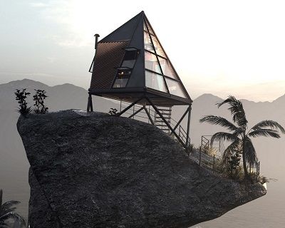 Дизайнерский дом для уединенного отдыха с видом на океан