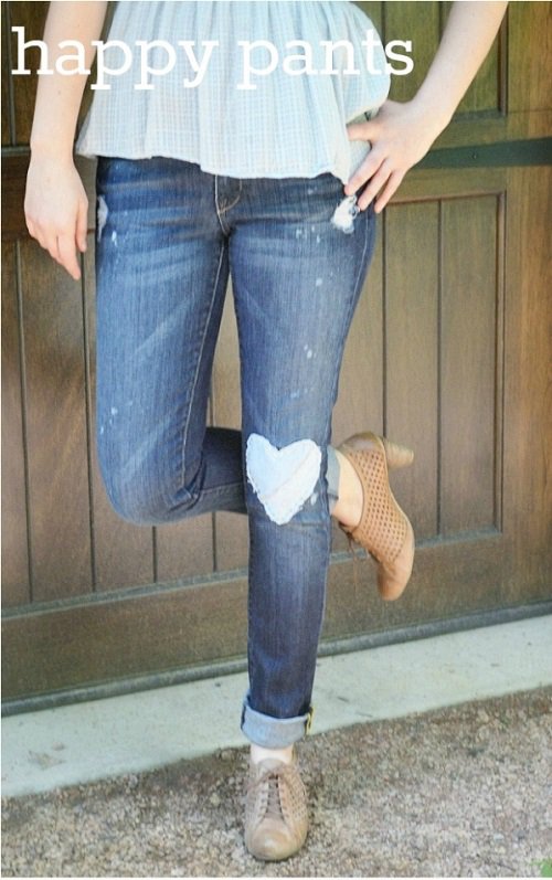 Как украсить старые джинсы своими руками - простой декор