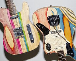 Handmade гитары из старых скейтов
