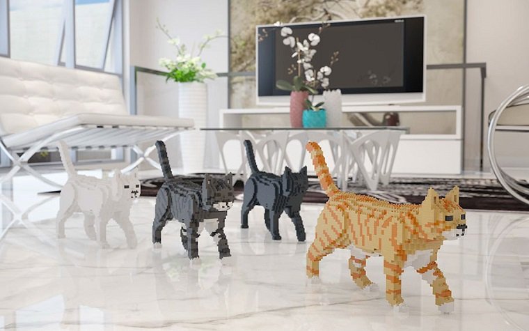 Lego-кошки от копании JEKCA