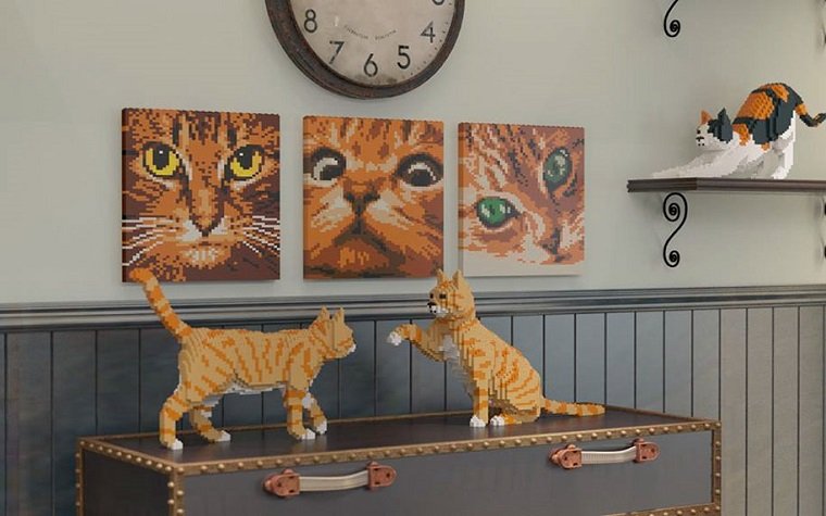 Lego-кошки от копании JEKCA