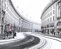 Королевская зима в заснеженном Лондоне