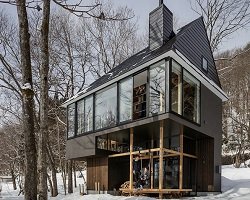 Пятиуровневый дом для отдыха от японской студии дизайна