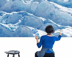 Реалистичный снег и лед на картинах by Zaria Forman