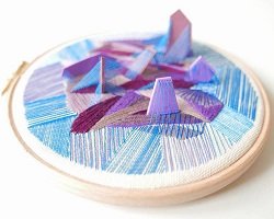Вышивка и полимерная глина в handmade работах by Justyna Wolodkiewicz