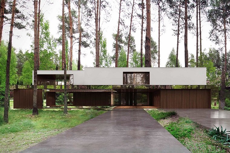 Izabelin House - дом с оптической иллюзией растворения в лесу