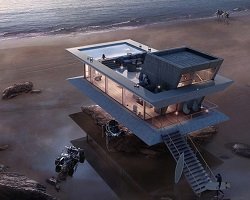 Дизайнерский дом мечты на пляже by Monolit