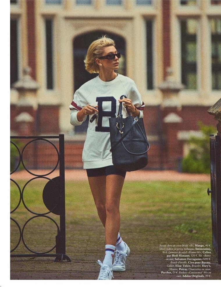 Спортивная горожанка Hailey Baldwin на страницах Vogue