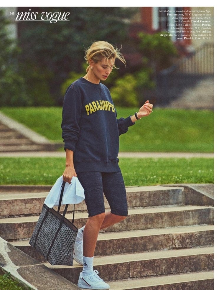 Спортивная горожанка Hailey Baldwin на страницах Vogue