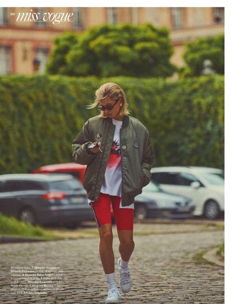 Спортивная горожанка Hailey Baldwin на страницах Vogue