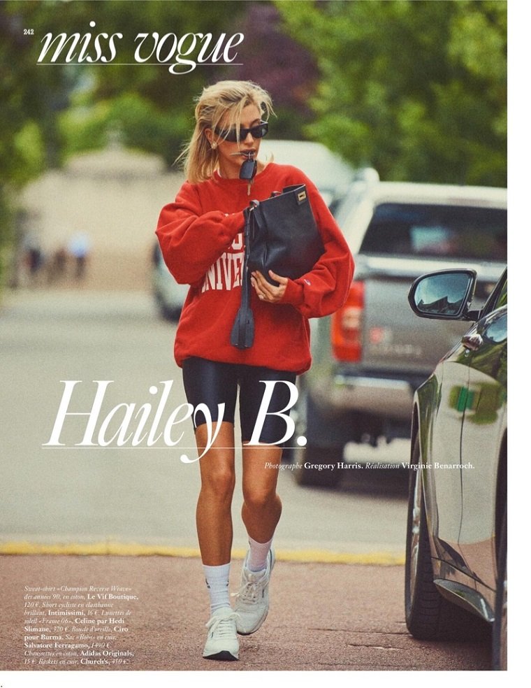 Спортивная горожанка Hailey Baldwin на страницах Vogue