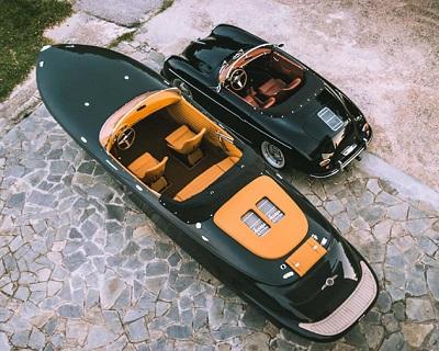 Роскошная моторная лодка в стиле Porsche 356
