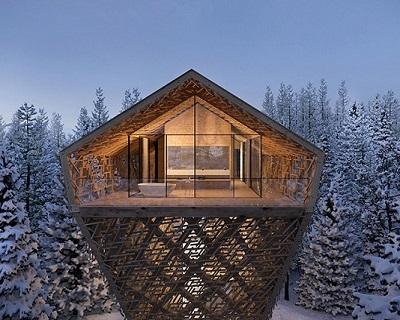 Роскошный дизайнерский отель в Альпах