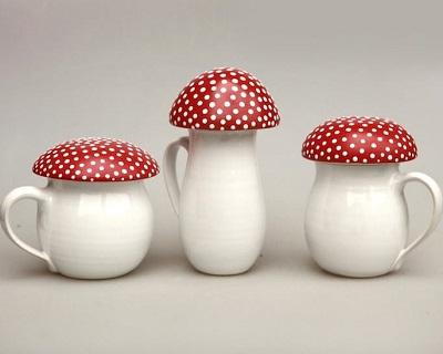 Handmade керамика в горошек – гости из сказочного леса у вас на столе