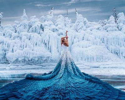 Лёд Байкала и модные образы в фотопроекте Кристины Макеевой