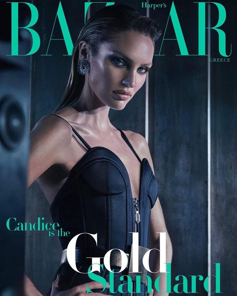Из ангела в роковые женщины - Кэндис Свейнпол на обложке Harpers Bazaar