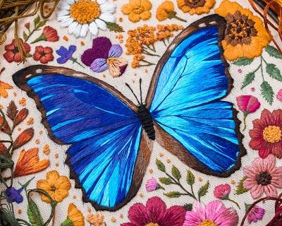 Волшебные бабочки и другие вышивки by Emillie Ferris