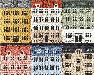 Городские пейзажи Копенгагена на вязанном полотне by Jake Henzler