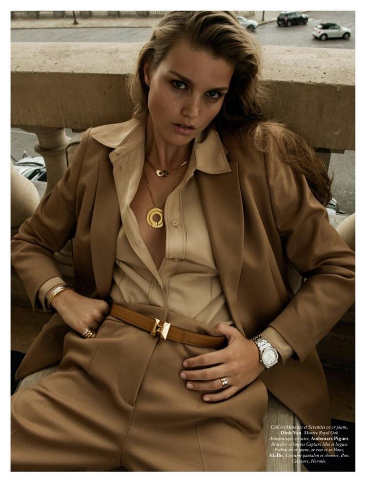 Стильные образы Luna Bijl на глянцевых страницах Vogue Paris