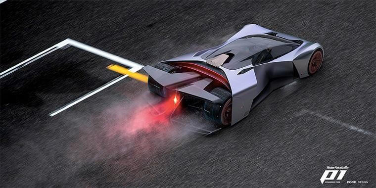 Виртуальный концепт гоночного авто P1 от Fordzilla