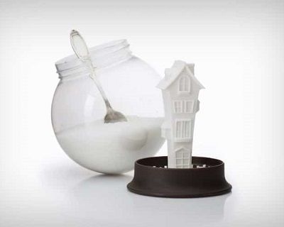 Причудливая сахарница в форме шара с «снегом» by Peleg Design