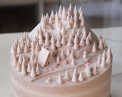 Handmade миниатюры из натурального дерева by Thibaut Malet