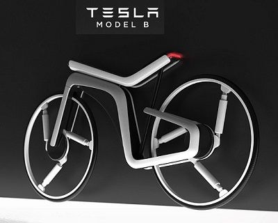 Дизайнерский электро-велосипед на базе концепта Tesla Model B