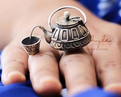 Изящные миниатюры из серебра в handmade украшениях by Astha